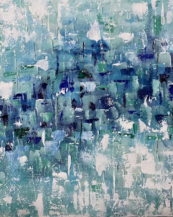 Blue Green Abstract