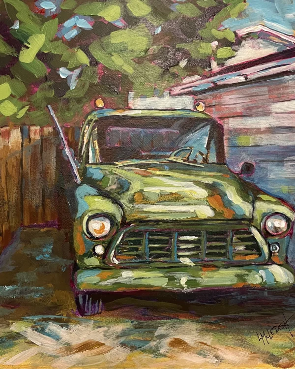 Vintage Green Truck